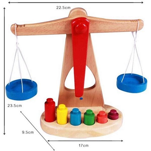 Jucarie: Balanta din lemn. Educational Balance
