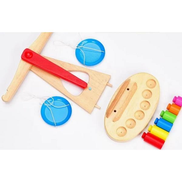 Jucarie: Balanta din lemn. Educational Balance
