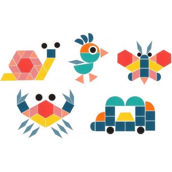 Joc: Tangram din lemn 180 piese