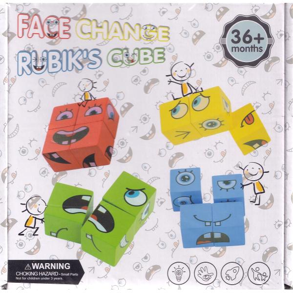 Joc expresii faciale. Face change Rubik's Cube