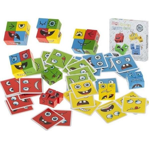 Joc expresii faciale. Face change Rubik's Cube