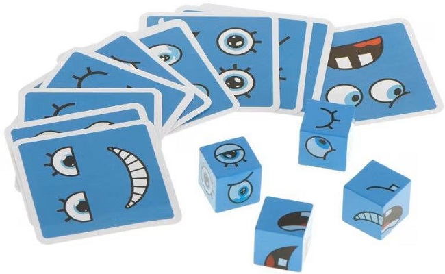 Joc expresii faciale. Face change Rubik's Cube