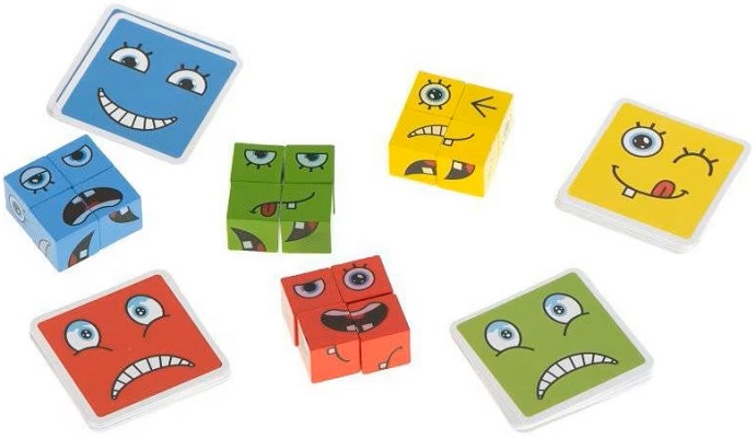 Joc expresii faciale. Face change Rubik's Cube