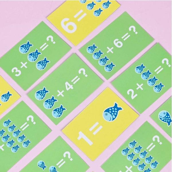 Jucarie balanta din lemn cu cifre si pestisori. Digital Balance