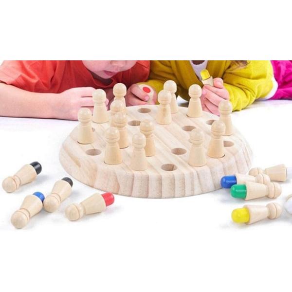 Joc de memorie cu pioni colorati. Memory Chess