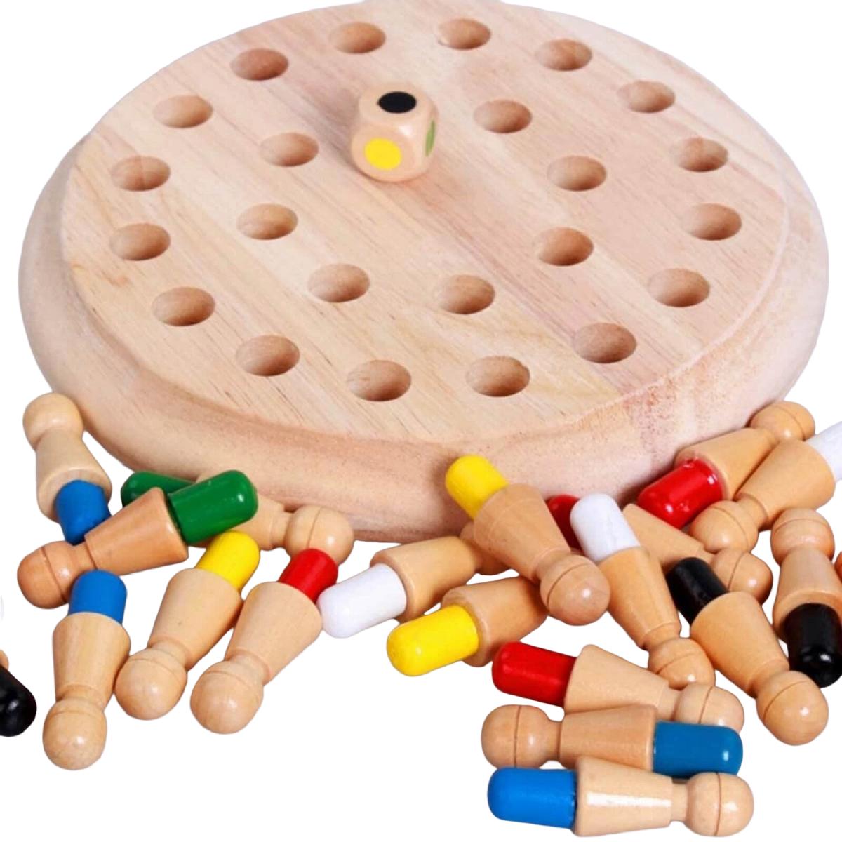 Joc de memorie cu pioni colorati. Memory Chess