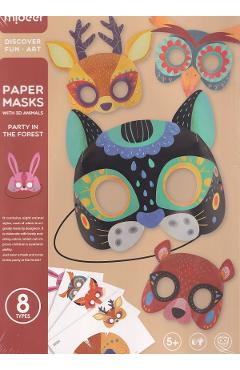 Imaginea produsului 'Set măști 3D. Paper Masks. Animale'
