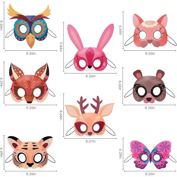 Set masti 3D. Paper Masks. Animale