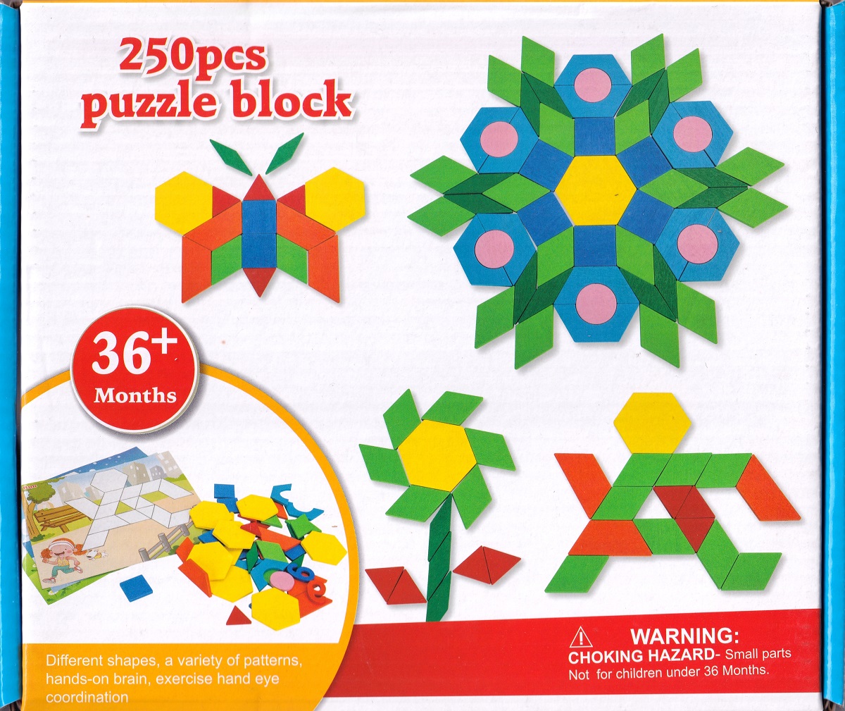 Joc: Tangram din lemn 250 piese