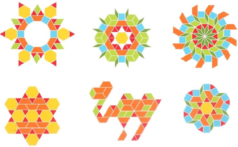 Joc: Tangram din lemn 250 piese