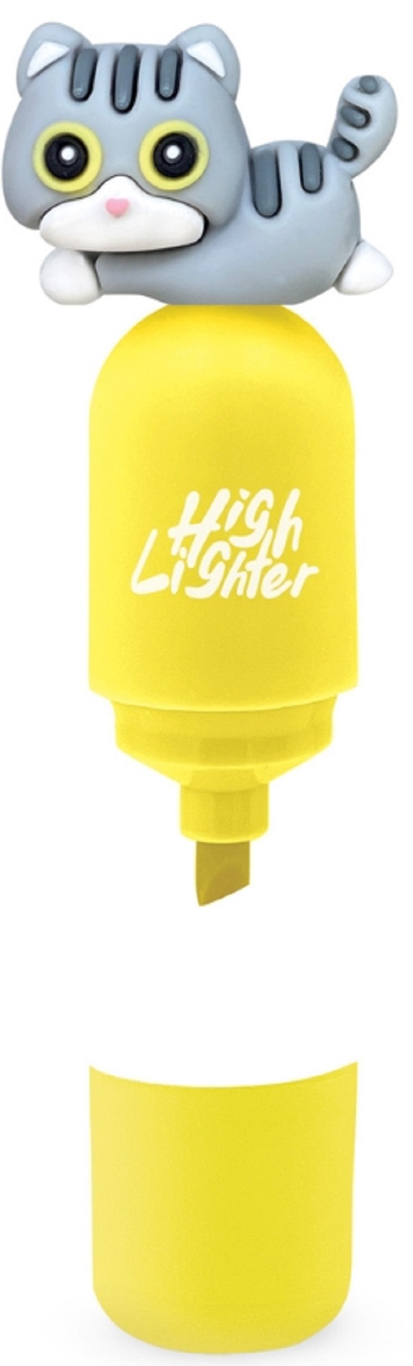 Marker evidentiator. Mini Meow. Galben