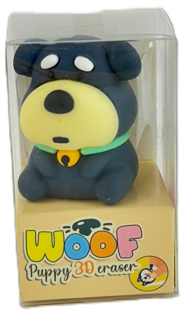 Radiera: Catel gri inchis cu bej