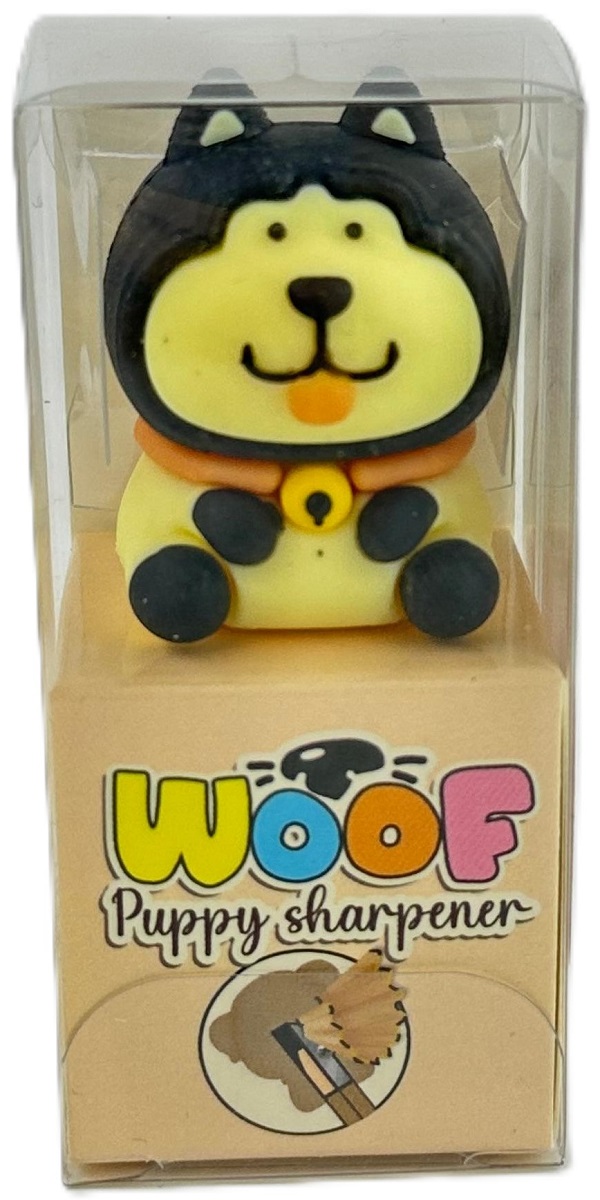 Ascutitoare: Catel negru cu bej