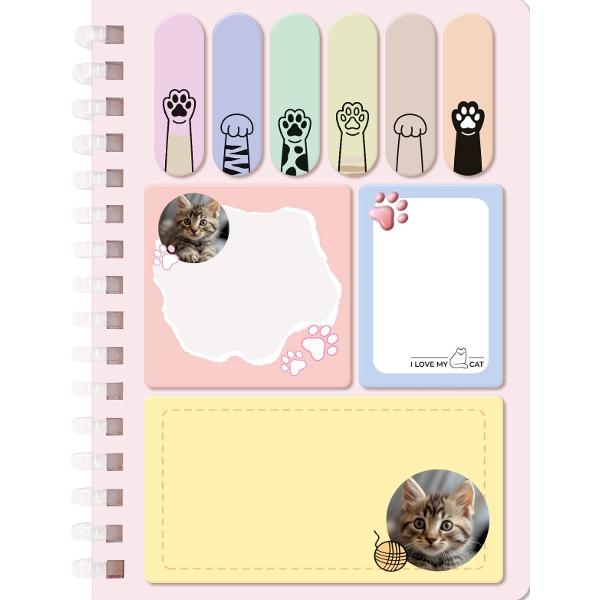 Set memo Mini Meow. Pisicuta tarcata