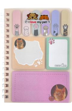 Imaginea produsului 'Set memo Mini Meow. Pisicuța portocalie'