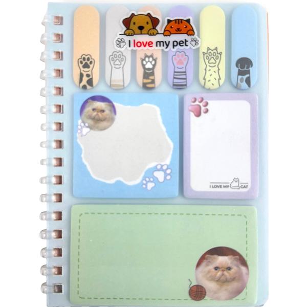 Set memo Mini Meow. Pisicuta alba