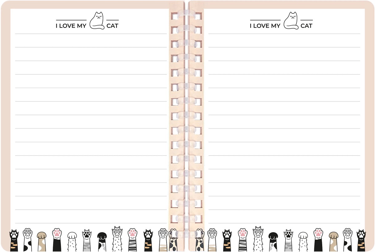 Set memo Mini Meow. Pisicuta alba