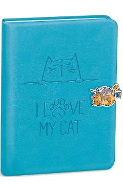 Imaginea produsului 'Jurnal cu închidere magnetică. I love my cat. Albastru'