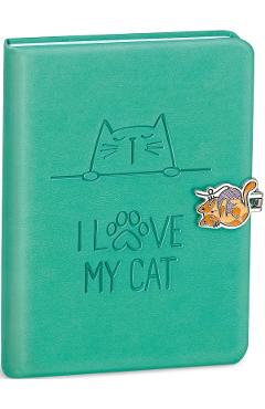 Imaginea produsului 'Jurnal cu închidere magnetică. I love my cat. Verde'