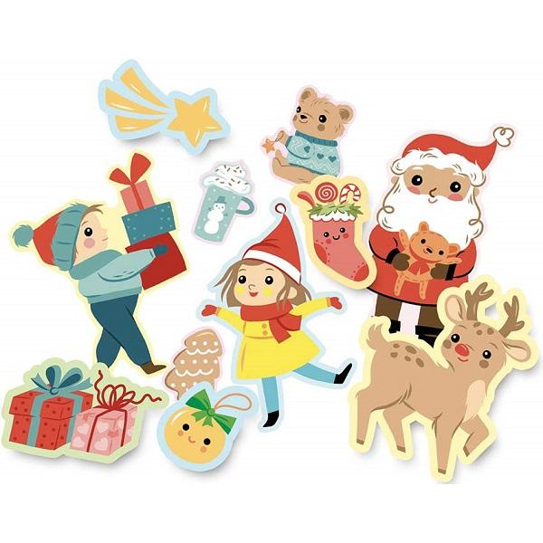 Gentuta mea cu 100 abtibilduri repozitionabile. Gommettes Craciun