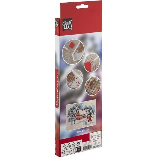 Set creativ: Diamond Painting. Iarna