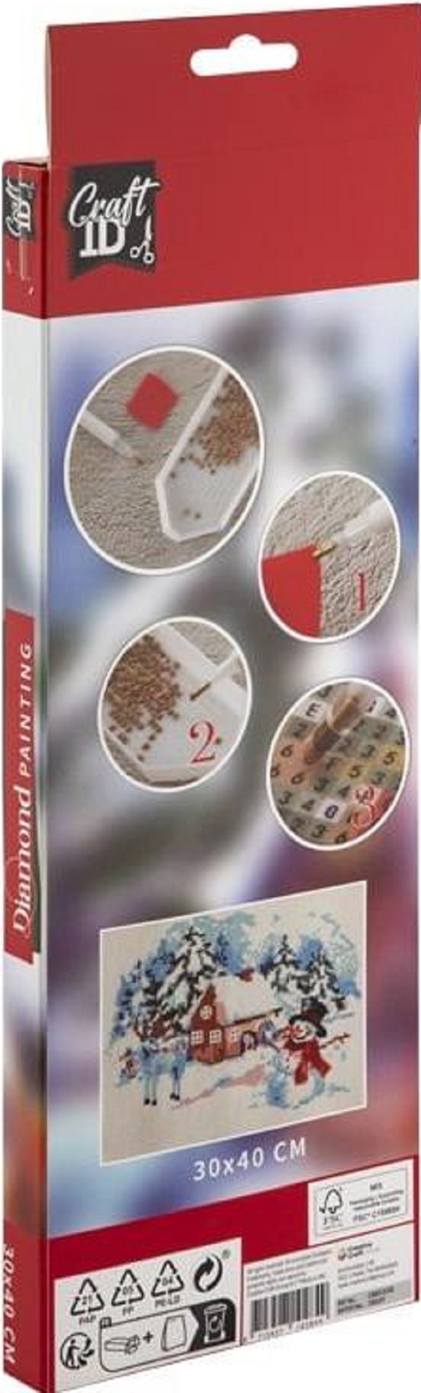 Set creativ: Diamond Painting. Iarna