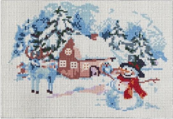 Set creativ: Diamond Painting. Iarna