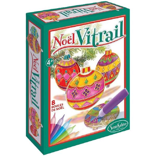 Set creativ globulete vitraliu. Noel Vitrail