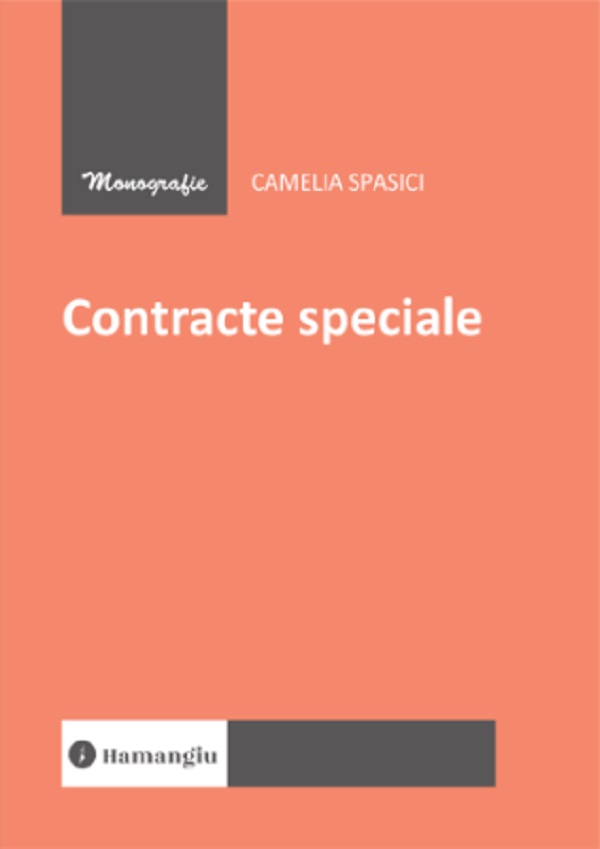 Contracte speciale - Camelia Spasici