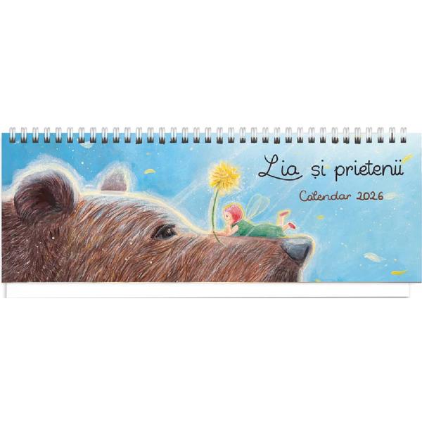 Calendar 2026 de birou: Lia si prietenii