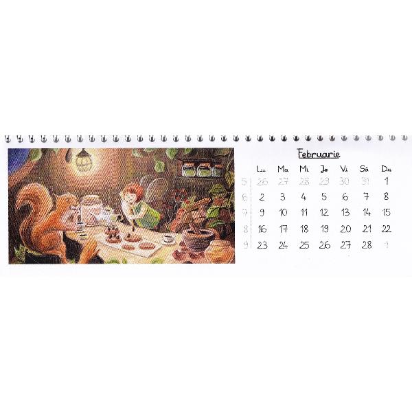 Calendar 2026 de birou: Lia si prietenii