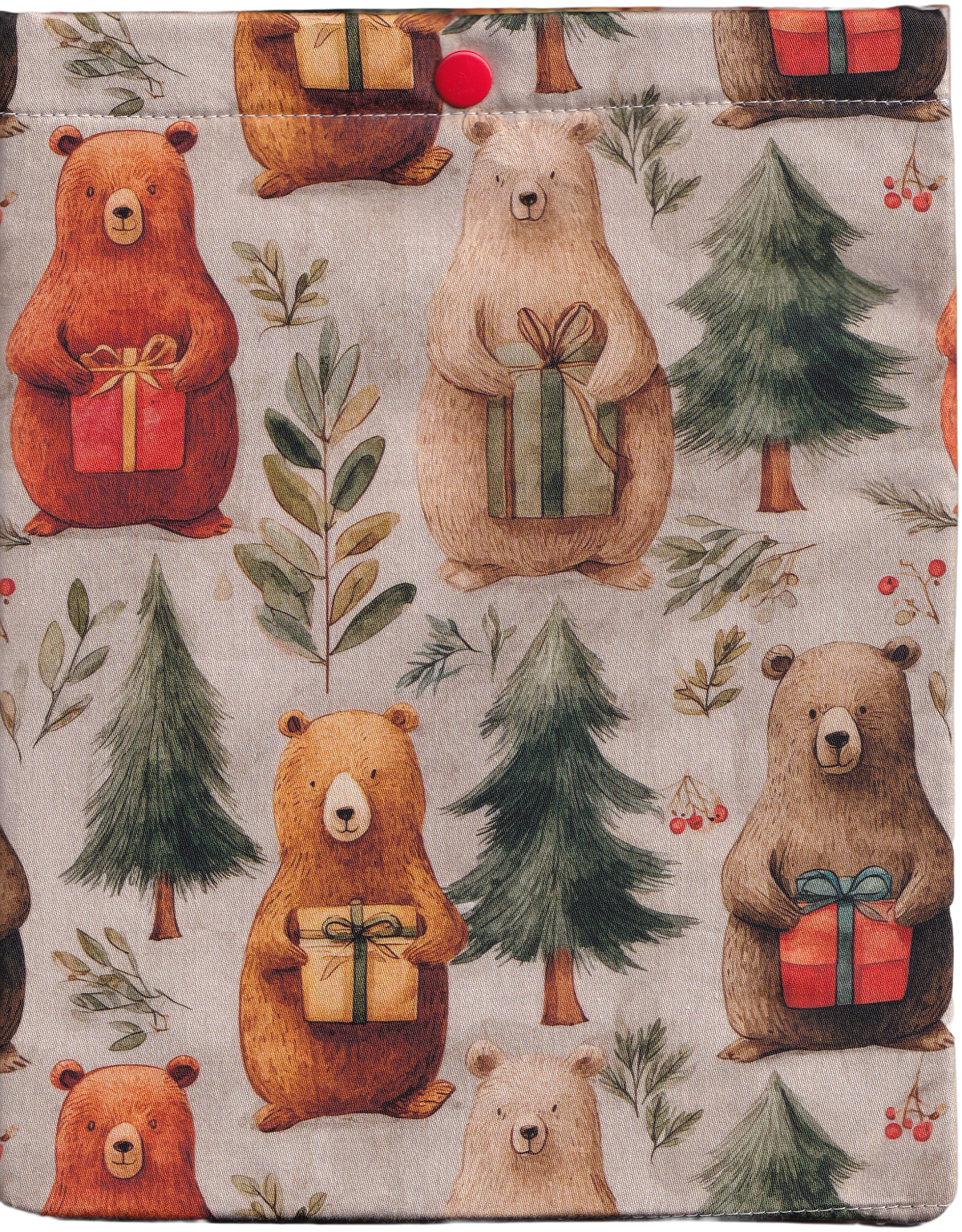 Husa pentru carte: Ursuleti cu cadouri