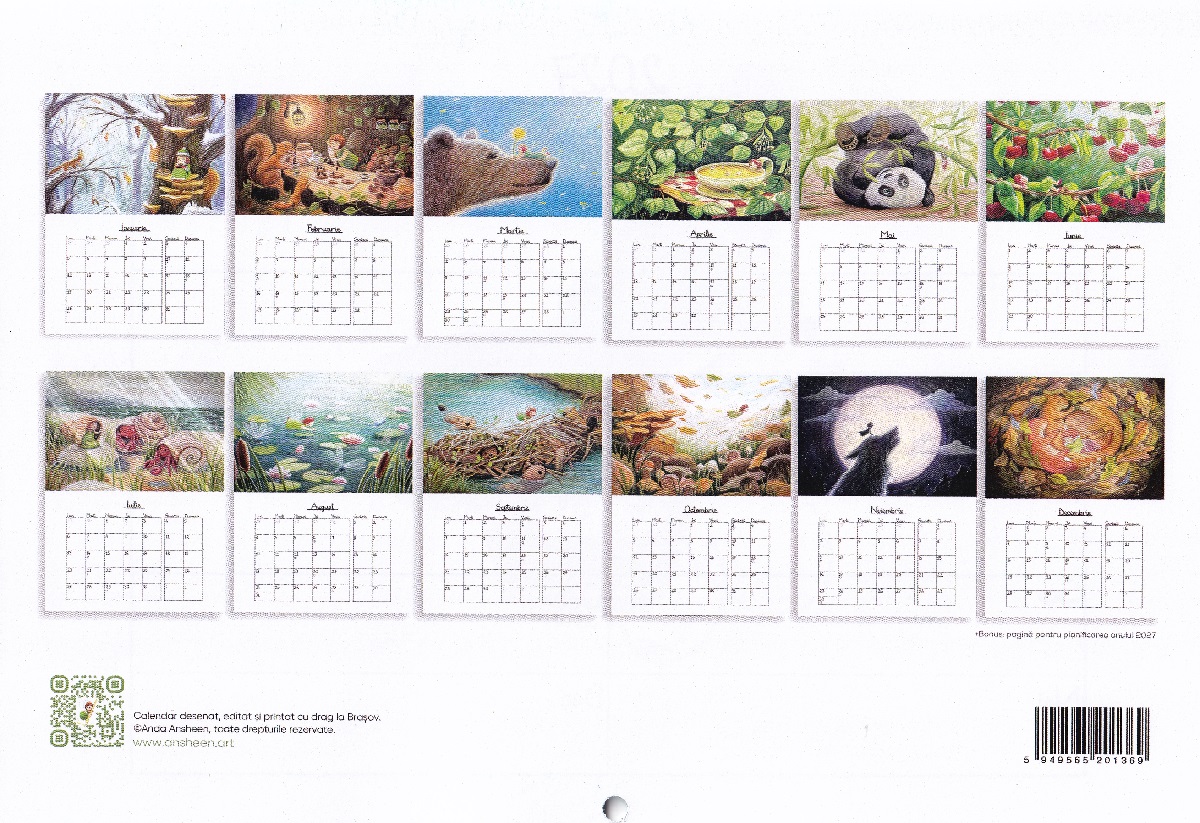 Calendar 2026 de perete: Lia si prietenii