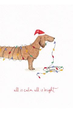 Imaginea produsului 'Felicitare: Teckel. All is Calm, All is Bright'