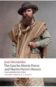 Coperta cărții 'Gaucho Martin Fierro and Martin Fierro's Return - Jose Hernandez'