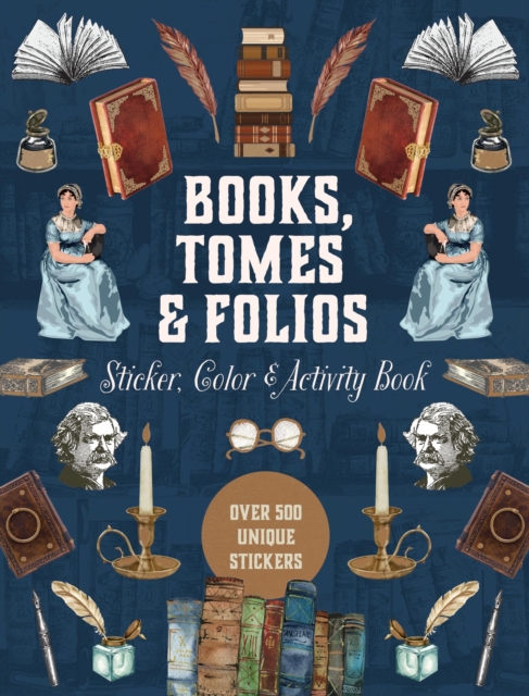 Coperta cărții 'Books, Tomes & Folios Sticker, Color & Activity Book -'