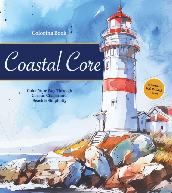 Coperta cărții 'Coastal Charm Coloring Book -'