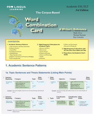 Coperta cărții 'The Word Combination Card: A Writer's Reference - Ray Gonzales'