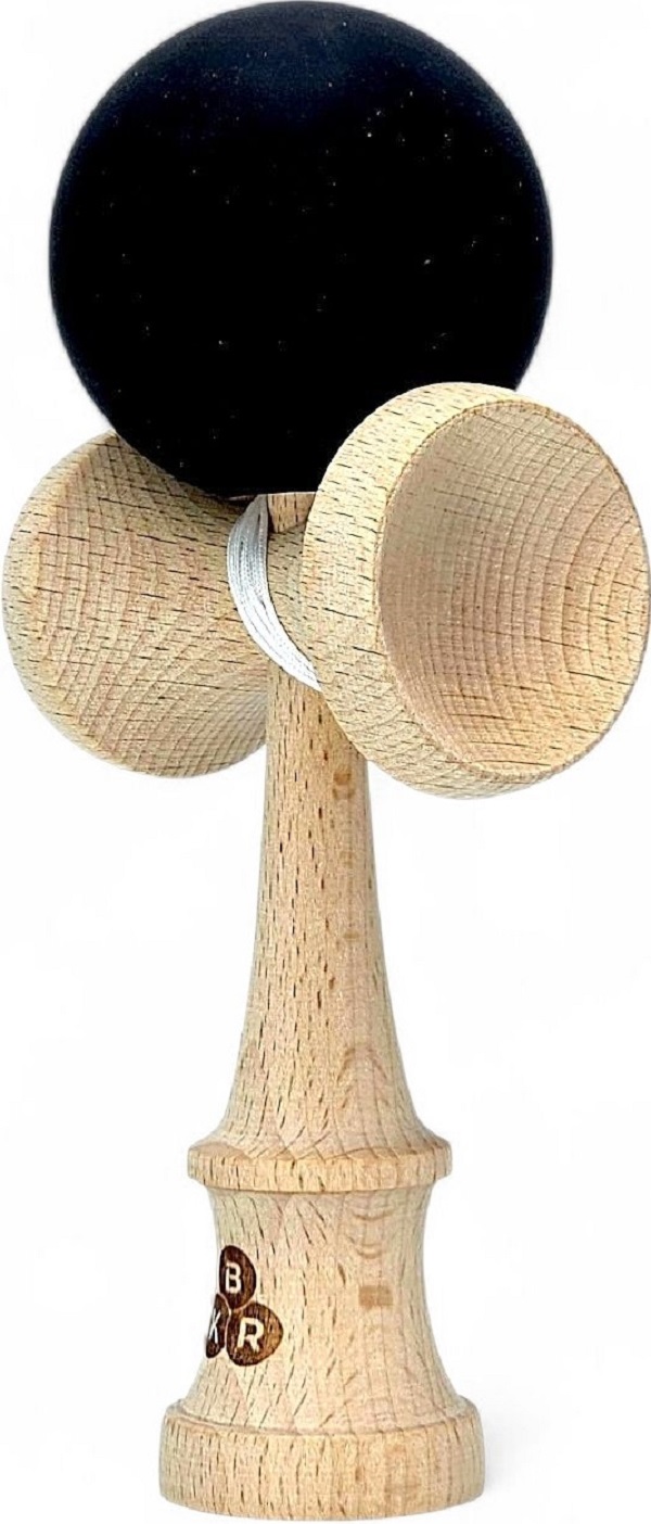 Kendama KBR Solid Rubber. Negru