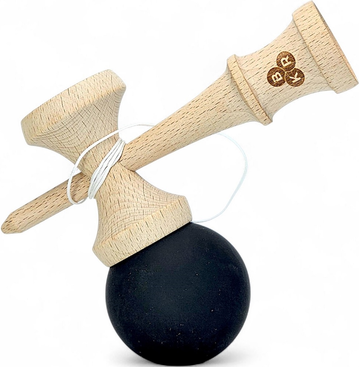 Kendama KBR Solid Rubber. Negru