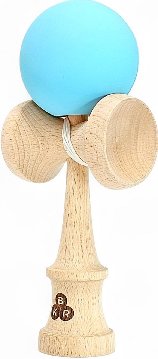 Kendama KBR Solid Rubber. Albastru deschis