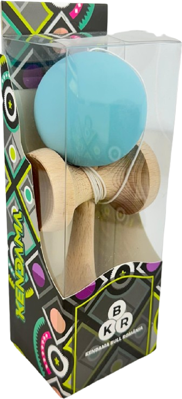 Kendama KBR Solid Rubber. Albastru deschis
