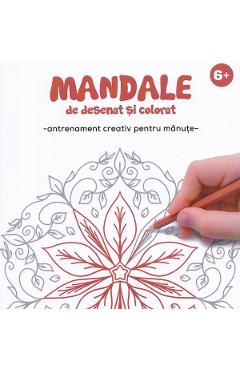 Poza produsului Mandale de desenat si colorat. Antrenament creativ pentru manute - Anda Ansheen