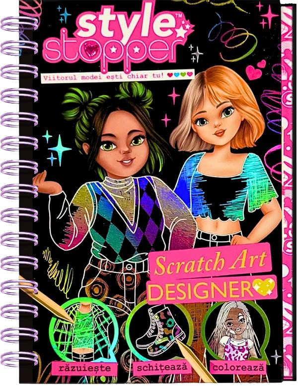 Scratch Art Designer. Style Stopper: Razuieste, schiteaza, coloreaza