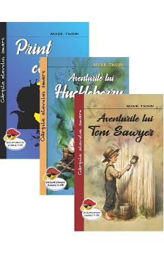 Poza produsului Pachet 3 carti: Print si cersetor + Aventurile lui Tom Sawyer + Aventurile lui Huckleberry Finn - Mark Twain