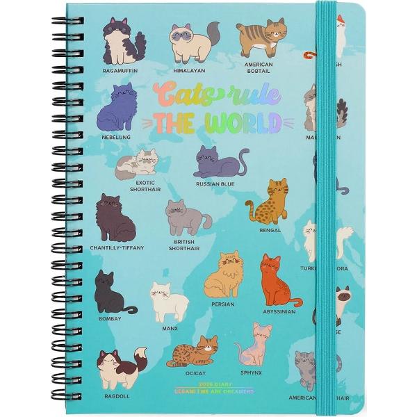 Agenda cu spirala 2026. Cats rule the World