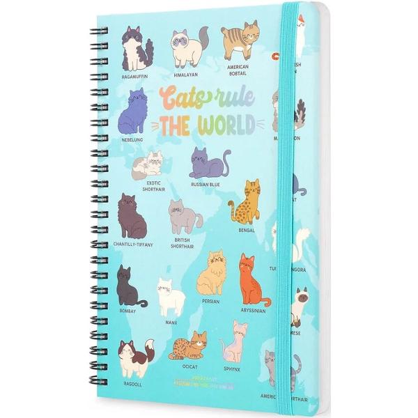 Agenda cu spirala 2026. Cats rule the World