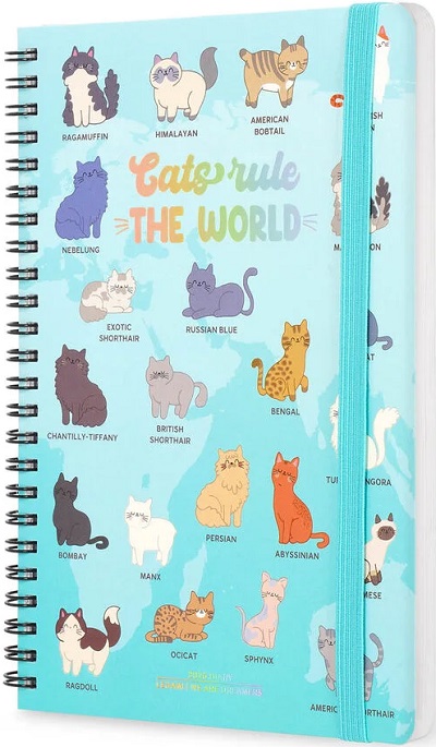 Agenda cu spirala 2026. Cats rule the World