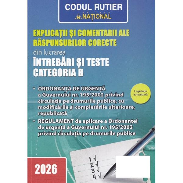 Pachet 2 carti: Intrebari si teste pentru obtinerea permisului de conducere auto. Categoria B Ed.2026