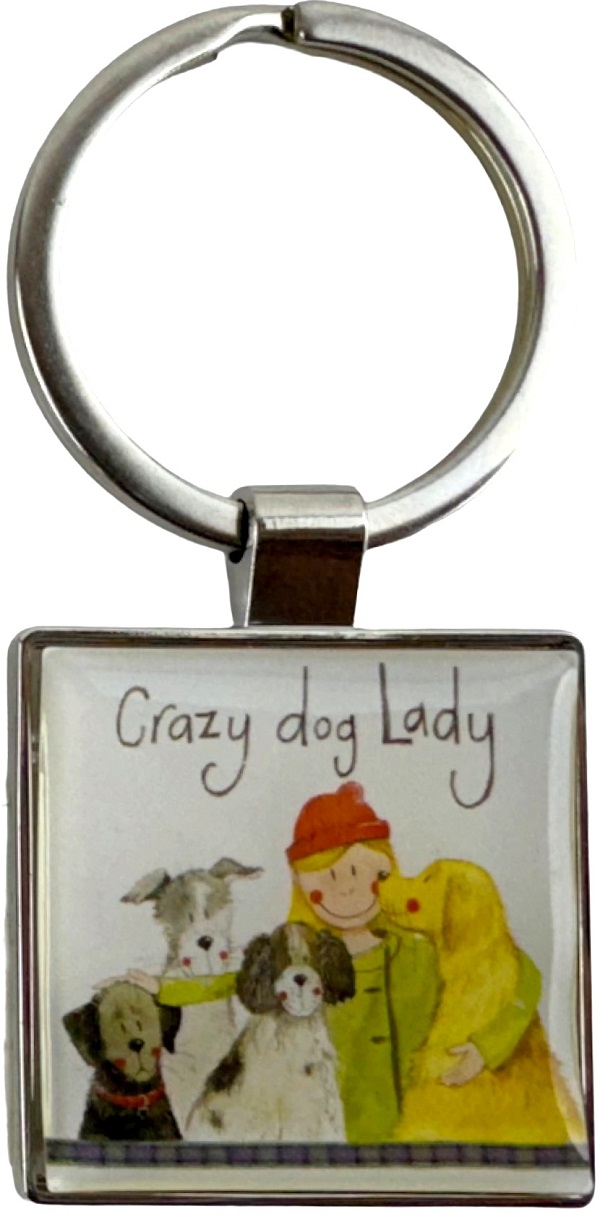 Breloc: Crazy dog lady